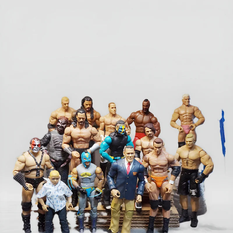 Authentic Loose 6 Inch Posable Wrestler Action Figures Undertaker Rey Mysterio John Cena Collectible Model For Wrestling Fans