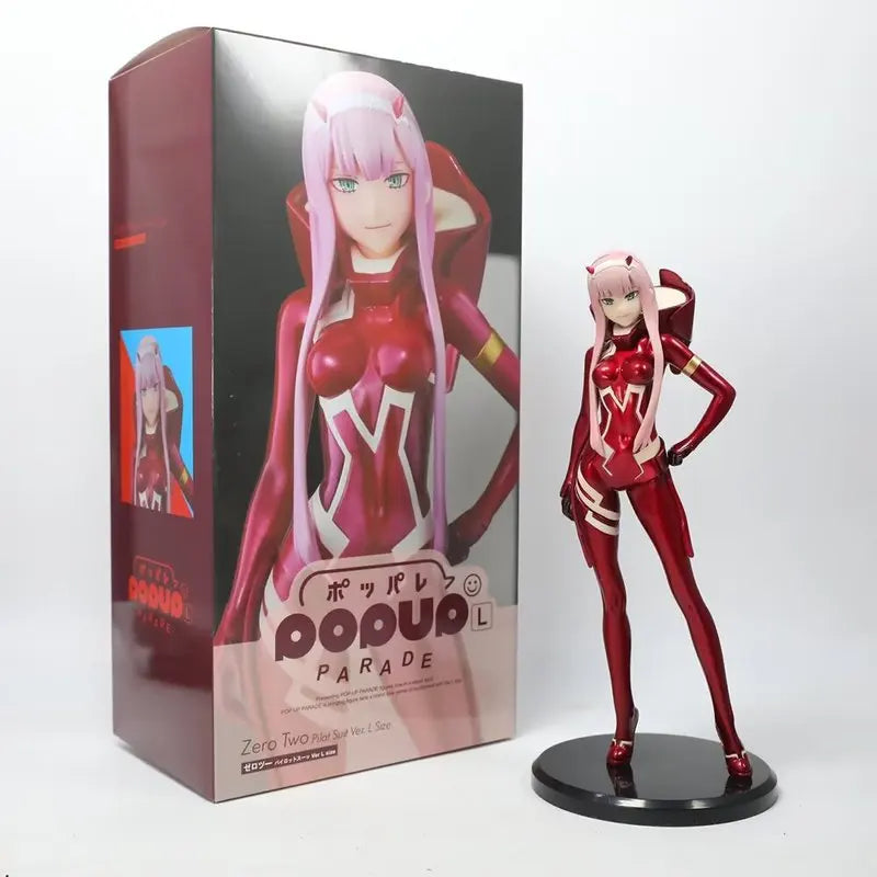 Darling In The Franxx Anime Figure Zero Two 24cm Action Figurine Cartoon Statue Collection Toys Desk Decoration Dolls  Gifts