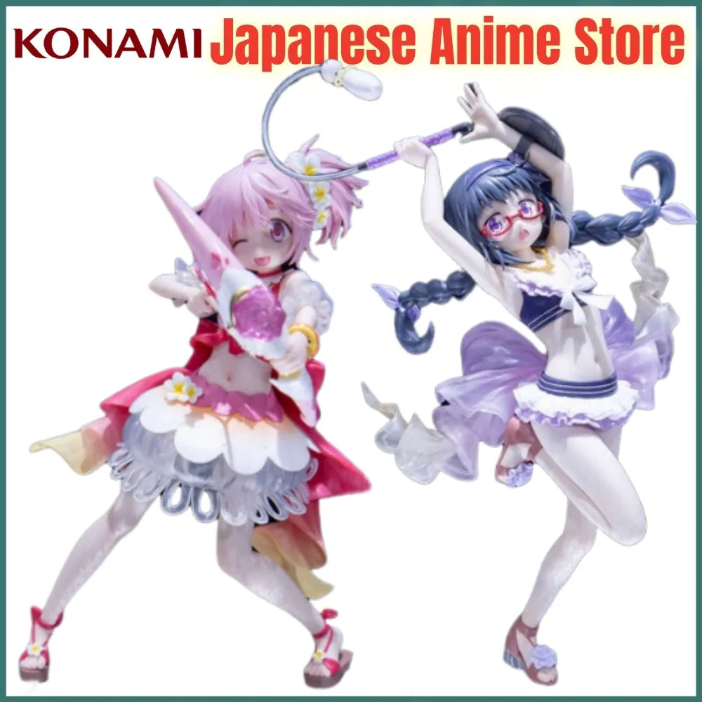 Original Konami Puella Magi Madoka Magica Anime Kaname Madoka & Akemi Homura Action Figurine Model Figuarts Collection  Toys