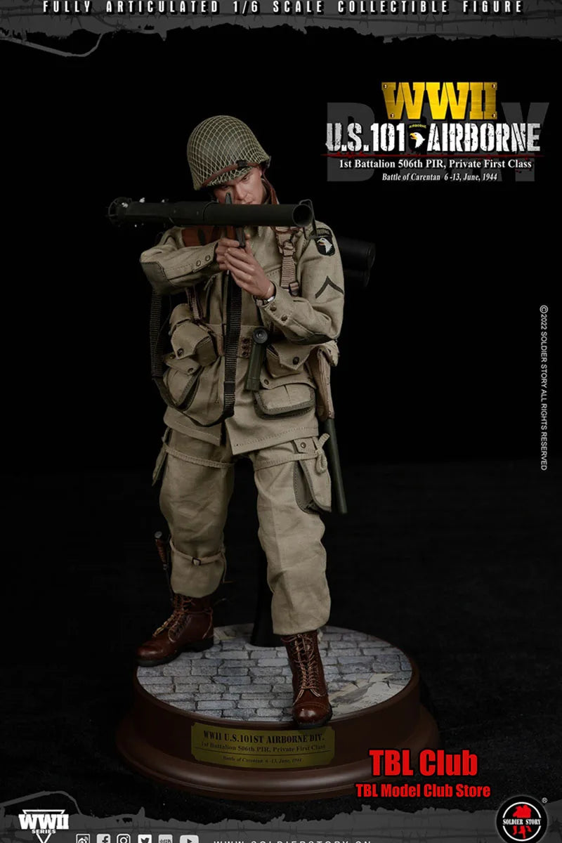 1/6 SoldierStory SS126 WWII US 101 Battalion Private First Class Ryan Full Set Moveable Action with Platform For Fan Gifts