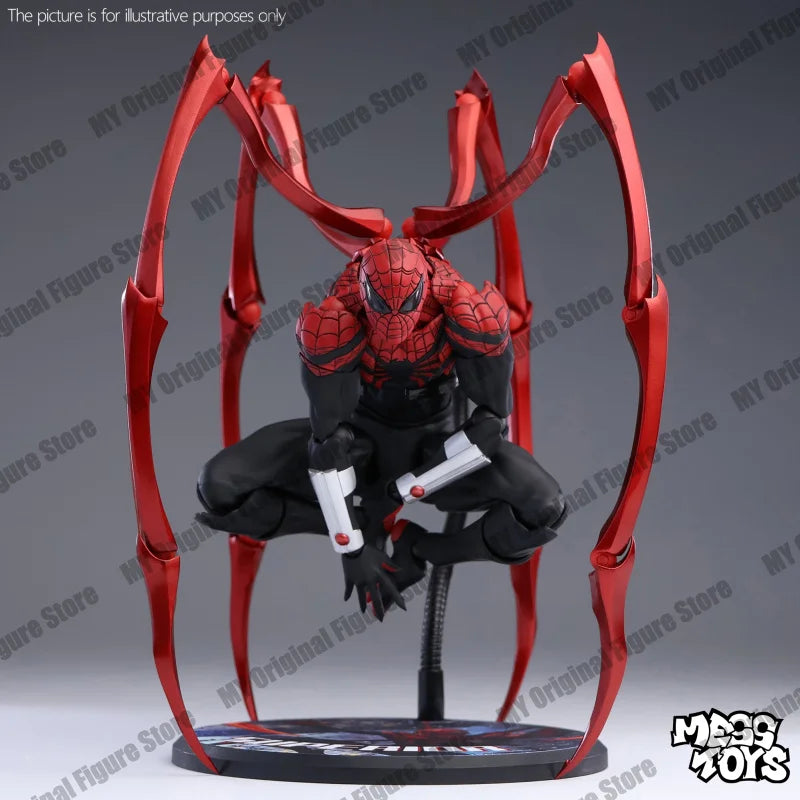 MessToys Superior Spiderman Figure Mess Toys Kaine Parker Spider Man Action Figure CT Toys Figurine Statue Model Gifts Kid Toy