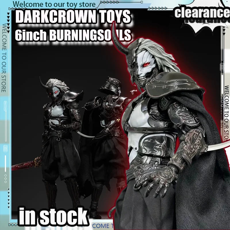 Original DARKCROWN TOYS 6inch BURNINGSOULS Action Figures Immortal Asura Chapter Model Toy Figure Samurai Collection Gift Toys
