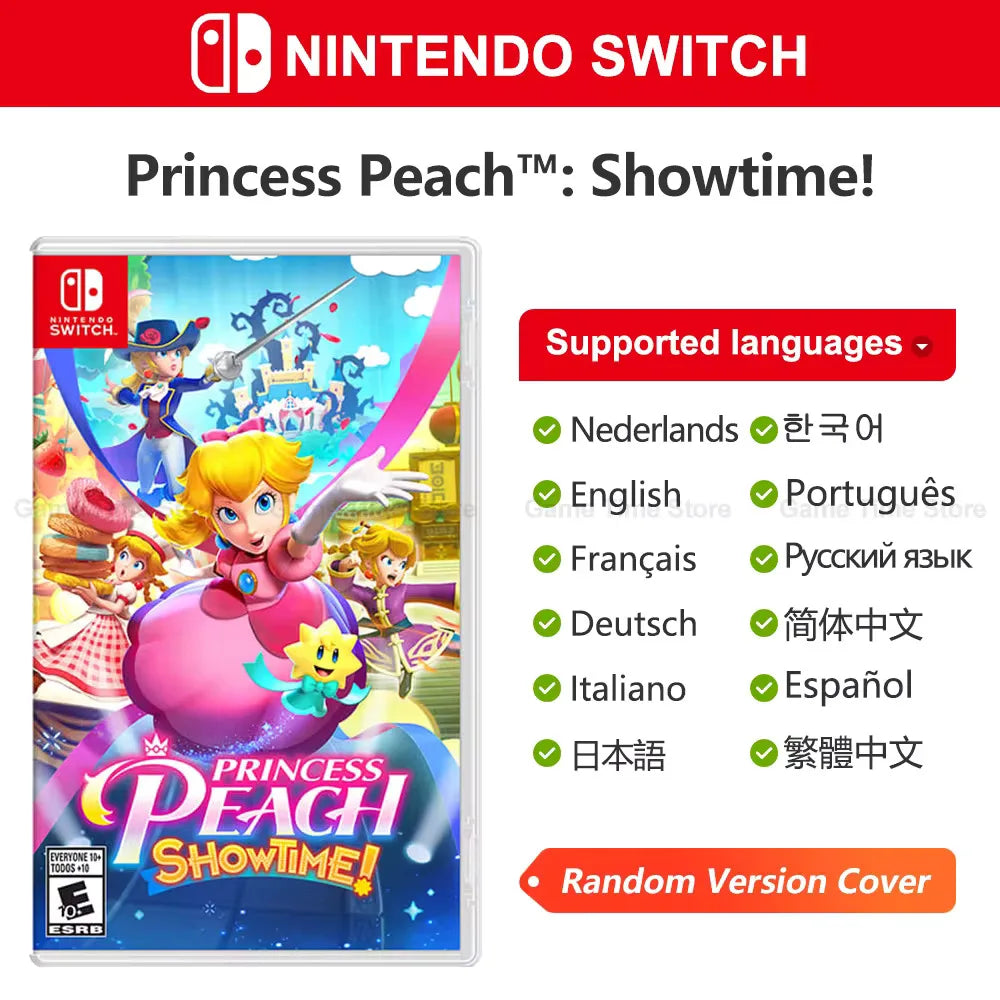 Princess Peach : Showtime! Nintendo Switch Game Deals 100% New and Original Physical Game Card 1 Player Game for Nintendo Switch