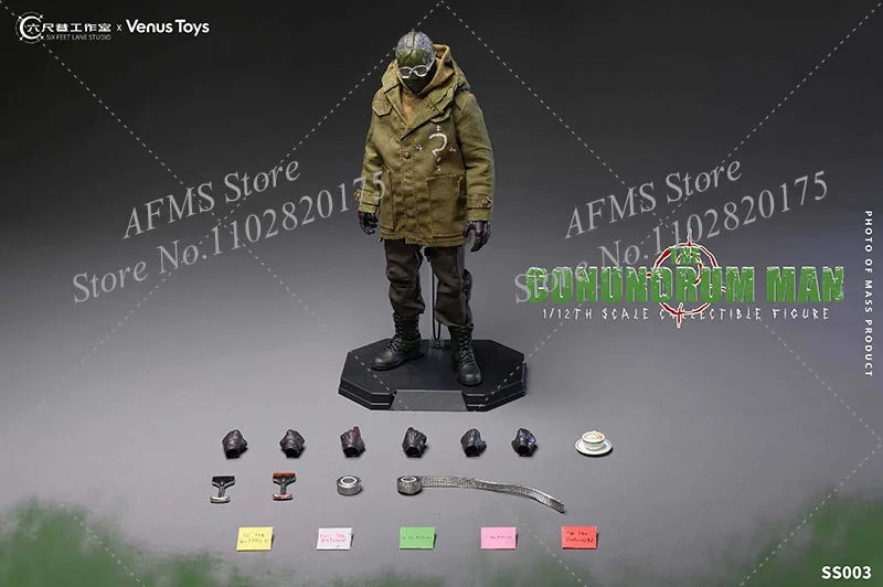 Venus Toys SS003 1/12 Scale Collectible Figure Conundrum Man Edward Mysterious Digital Maniac 6Inch Men Soldier Action Figure