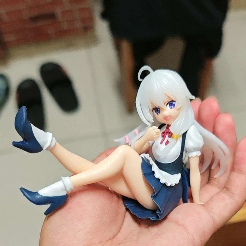 The Journey Of Elaina Ice Cream Anime Elaina Sitting Posture Doll Collect Models Action Figure Room Decor Car Ornament Gift Toys