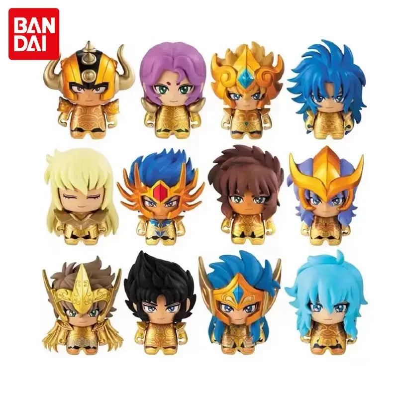 Bandai Genuine Saint Seiya Series Gashapon 1 Series 2 Golden Twelve Saints Anime Figure Collectible Ornaments Toys New in Shelf