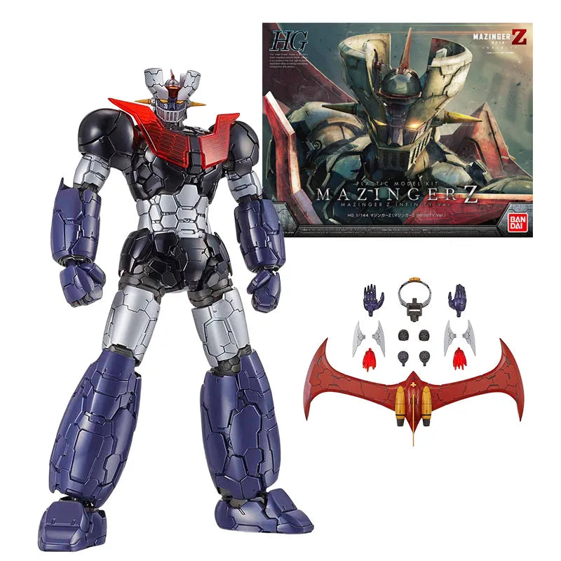 24 Hours Delivery Bandai Anime HG MAZINGER Z GENDIZER GETTER KOTETSU JEEG MAZINKAISER Original Model Toy Action Figure Gift