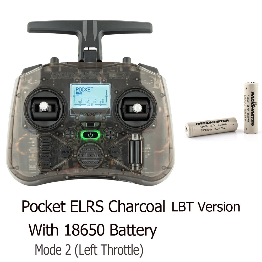 RadioMaster Pocket Hall Gimbal Transmitter Remote Control Portable Lightweight Preinstalled EdgeTX ExpressLRS Or MPM CC2500