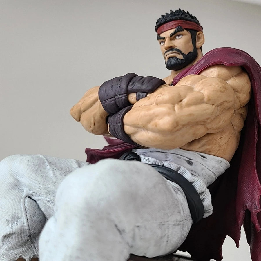 14cm Street Fighter 6 Anime Game Figure Ryu Action Figure Noodle Stopper Ryu Figurine Room Decorations PVC Collection Model Toys