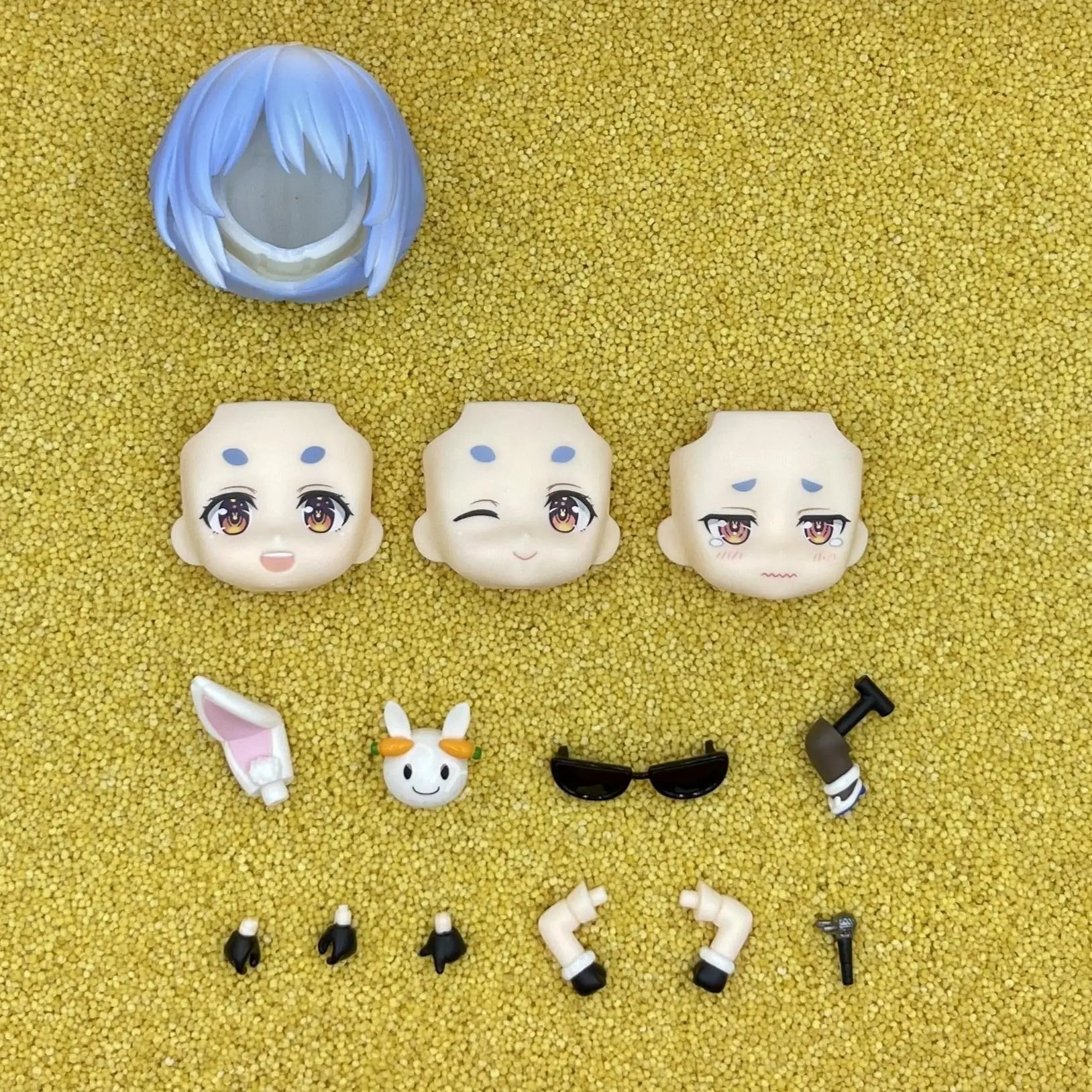 tutiankepeila GSC Clay Man Face doll face hair doll accessories