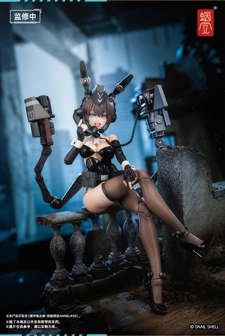 In Stock Original Snail Shell RA-03 Anneliese Armour Bunny Girl Model Toys 1/12 Action Anime Figure Doll Beautiful Girl