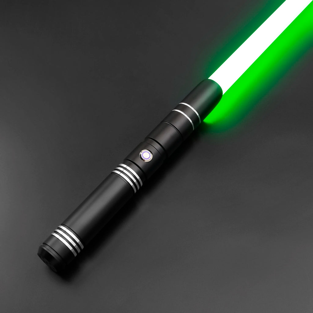 TXQSABER Heavy Dueling RGB / Neo Pixel Smooth Lightsaber Colors Changing Metal Hilt Lock up Blaster Laser Jedi Sword Kids Toys