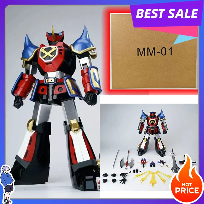 In Stock MM-01 POSE+ SENGOKU MAJIN GOSHOGUN Macron 1 Movable Model Toys Demon Model Planet War-god