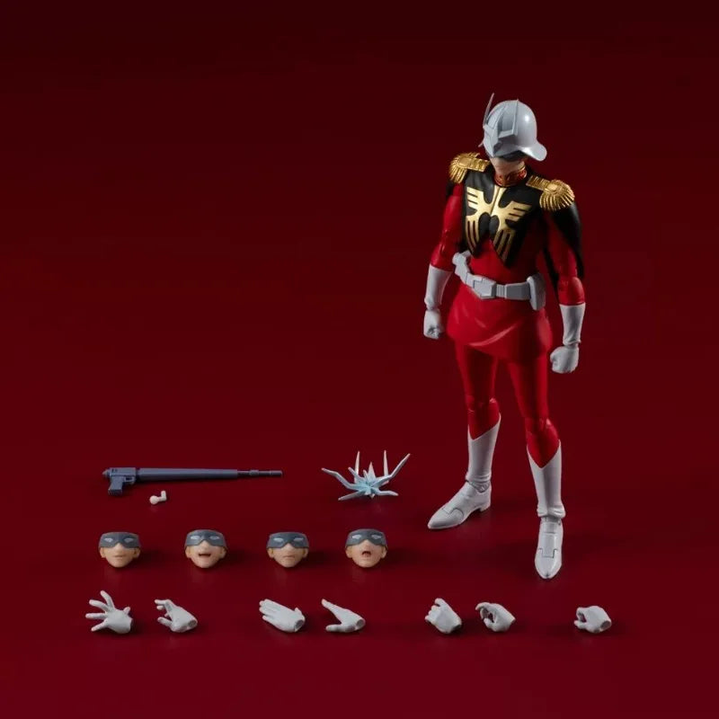 Brand New Genuine Bandai Model Mobile Suit Gundam Char Red Comet Aznab Joint Movable Figure in Stock Children's Toys in Stock
