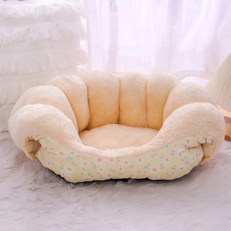 Cute Warm Cat Bed Nest Small Dog Kennel Winter Thick House Pet Puppy Sleeping Bag Super Soft Plush Cat Sleeping Bed Pet Cushion