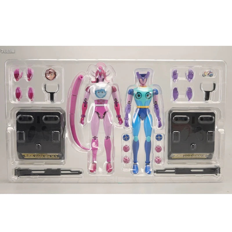Bandai Genuine GX-108 RHEIN X1 GX-11R DIANAN A 50TH SOUL OF CHOGOKIN Anime Action Figure Collectible Model Toys Gift Children