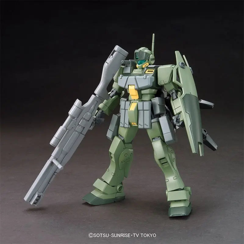 BANDAI 1/144 HGBF 010 GM Sniper K9 Action Figures Gundam Build Fighters Anime Model Kit Toys for Boys Original Box Collection