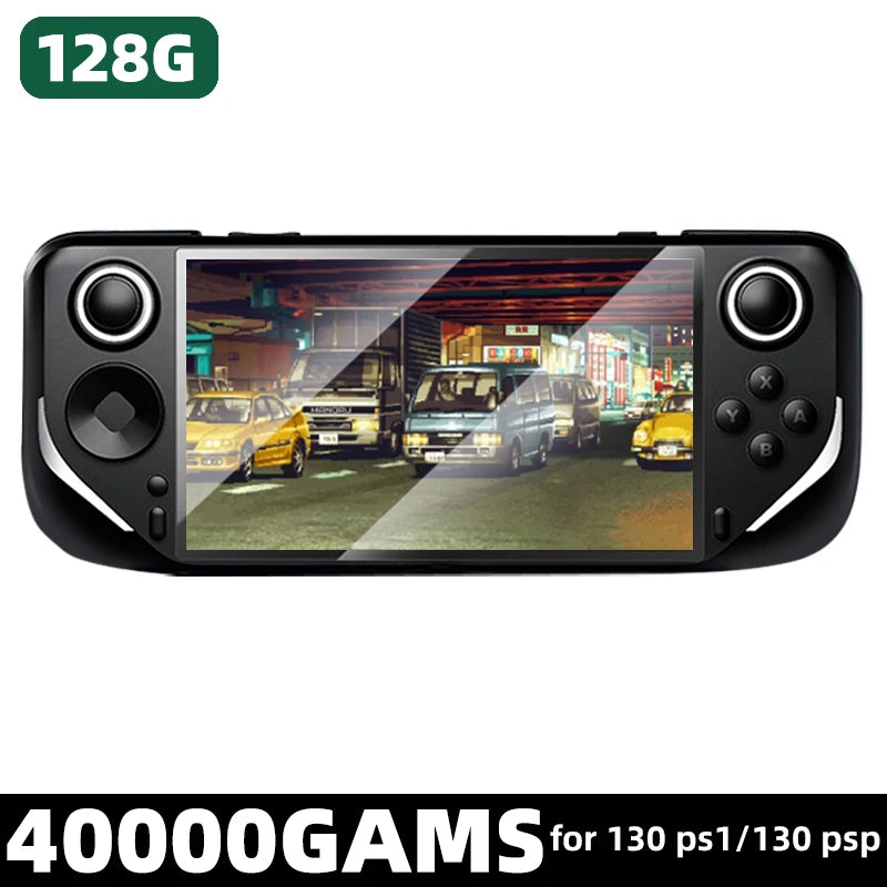 VILCORN E6 Handheld Game Console 5 Inch IPS Screen Portable Game Player Up for 40000 Retro Game for PSP PS1 N64 Pocket Console