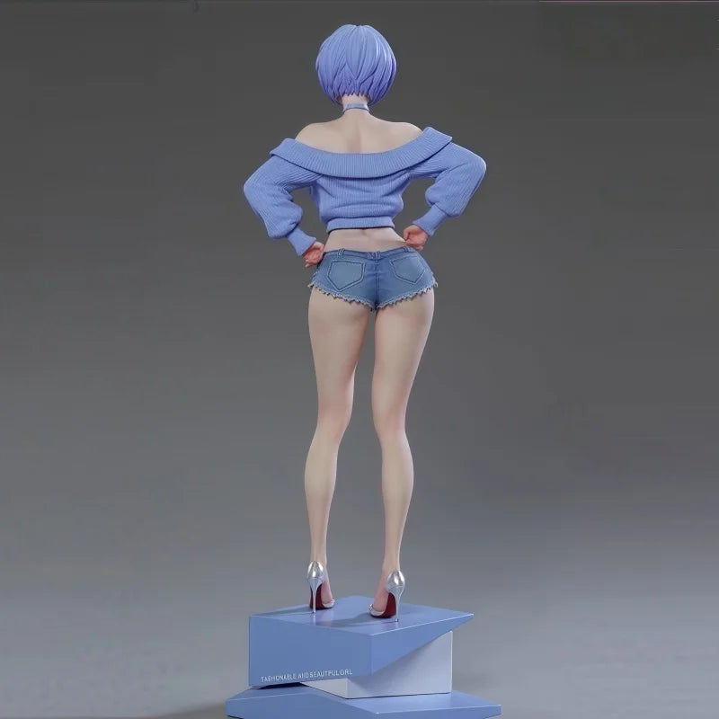 【presale】new Summer Limited Anime Schoolgirl Rei Ayanami 30CM Scale Detailed Statue Iconic Anime Character GK toys gift