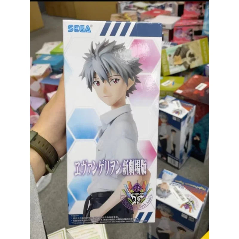 In Stock Original Sega New Century Evangelion Mari Kaworu Nagisa Shinji Ikari Anime Figures Action Figure Model Toys Gifts