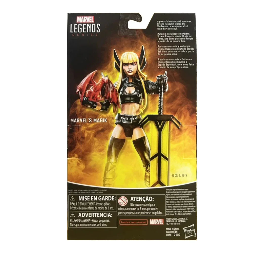 In Stock Hasbro Marvel Legends Series X-Men Magik 15cm Action Figure Original Model Toys Ornament Gifts