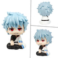 10cm Gintama Anime Figure Look Up Sakata Gintoki Action Figure Q Version Hijikata Toushirou Figurine PVC Collection Model Toys