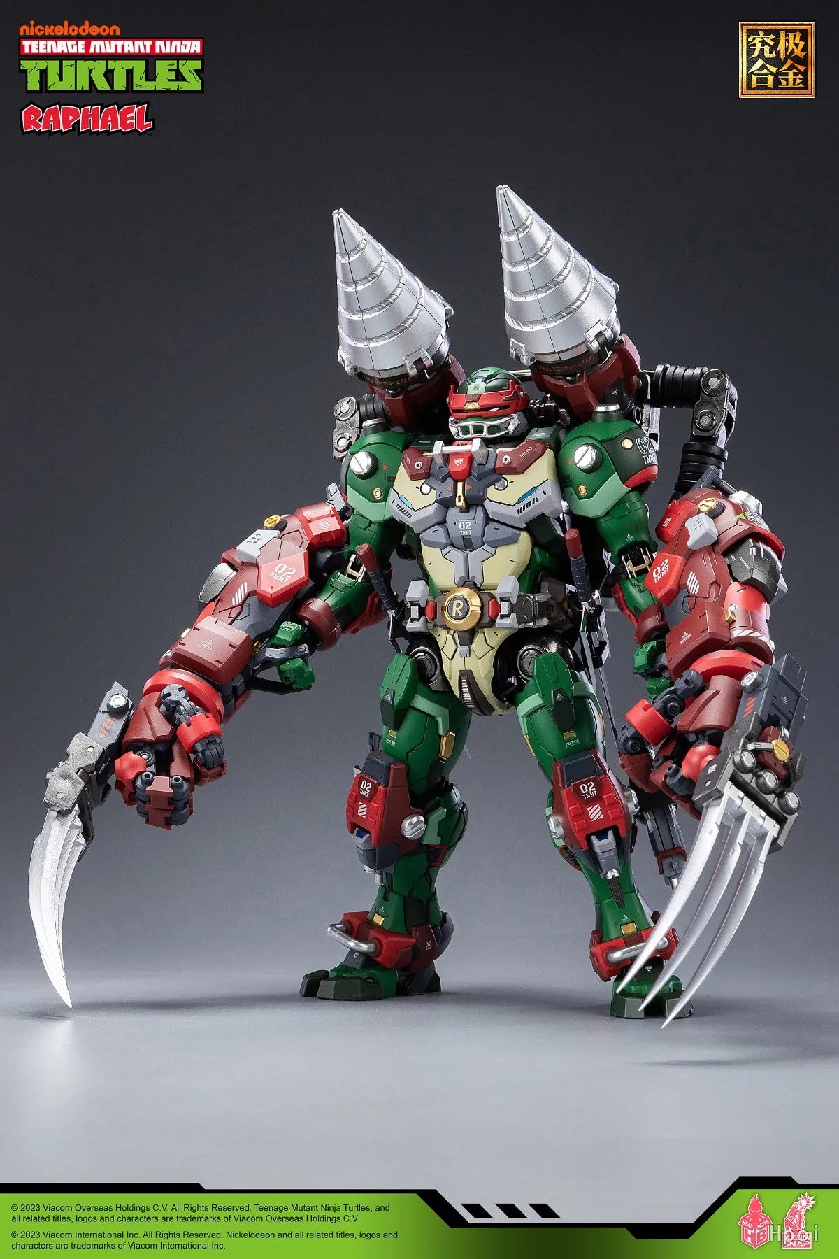 【UA】 HEATBOYS MechaHeat Series Alloy Mecha TMNT Raphael Action Figure Model Toy Gift