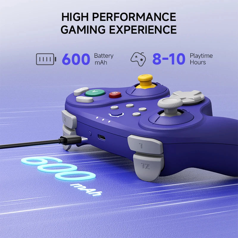NYXI Warrior Wireless Switch Controller Purple Lite Version For PC Android
