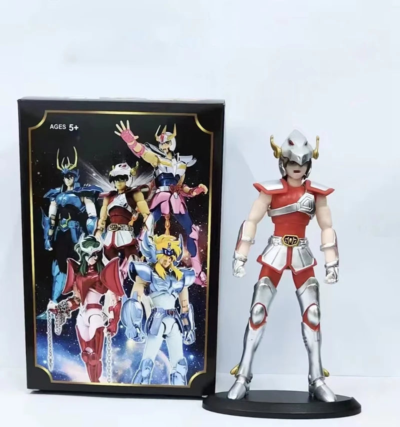 19см Saint Seiya Аниме Фигурки Мит Плат EX Pegasus Dragon Shiryu Hyoga Cygnus Phoenix Ikki Екшън Фигурка Колекция Модел Играчка