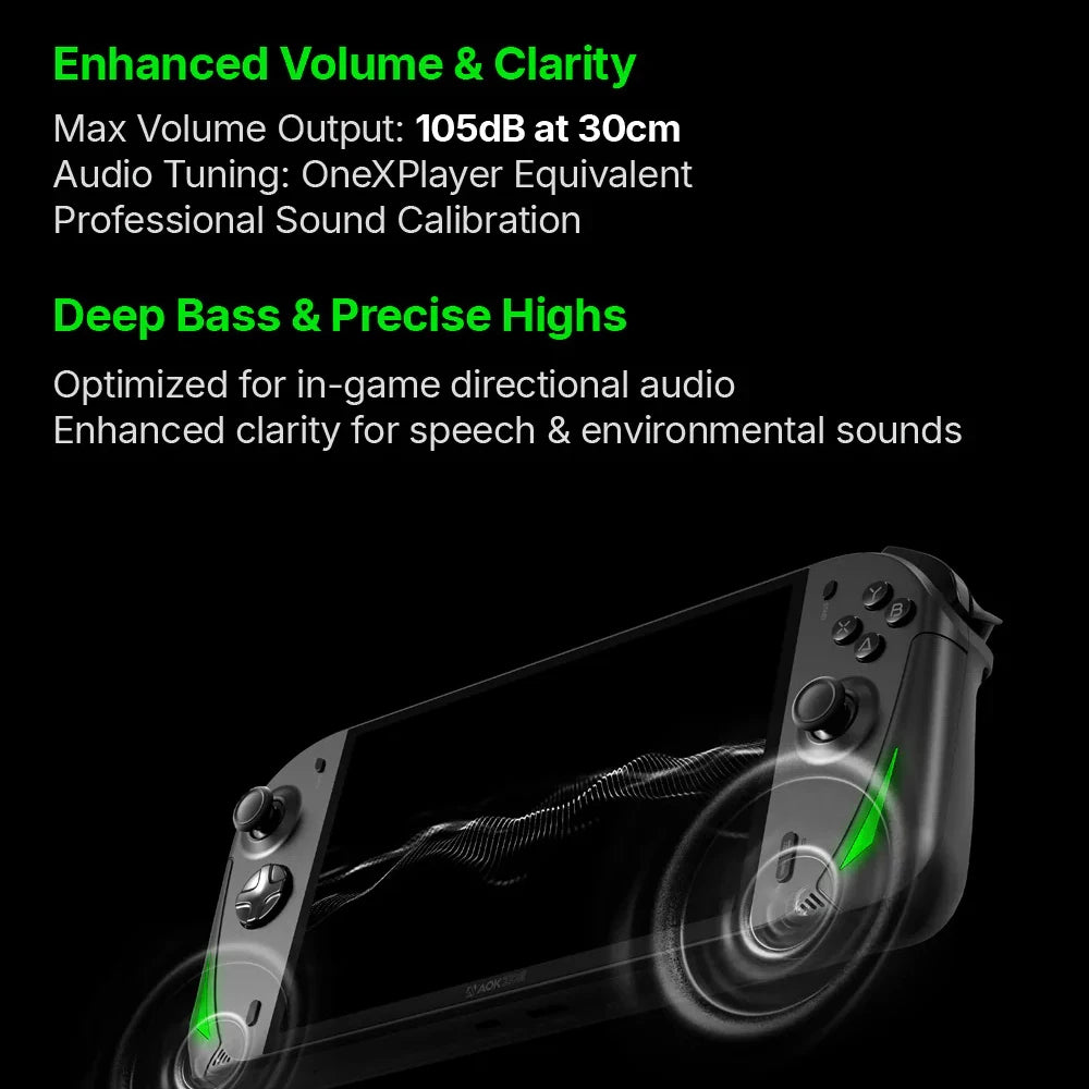 AOKZOE A1X 8" AMD Ryzen AI 9 HX 370 VRR Variable Refresh Rate Handheld Game Console Laptop Oculink Port Dual USB 4.0 Port