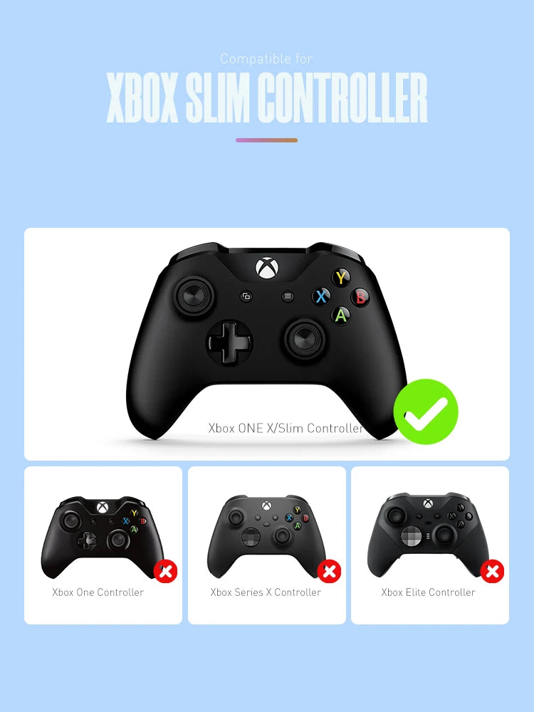 DATA FROG Chameleon Faceplate Cover For Xbox One Slim Controller Housing Replacement Parts with Side Rails Panel For Xbox One X