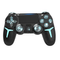 GAMINJA RGB-Licht Wireless Game Controller für PS4 PS3 Konsole Computer PC LED Bluetooth Gamepad 6-Achsen-Gyroskop Dual Vibration