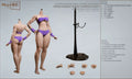 Mojoy Studio Mj-Bd01/Bd02 1/6 Female Seamless Figure Silicone Body 12'' 28 Joints Movable Eye Super Flexable Action Figure Body