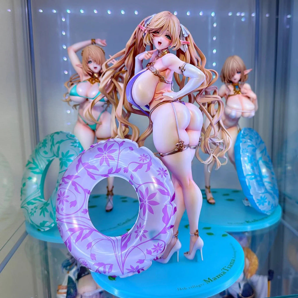 Hot VERTEX Figure Elf Villager Mama Tiana Cecil Kukuru 1/6 Anime Girl PVC Action Figure Toy Statue Adult Collection Model Doll