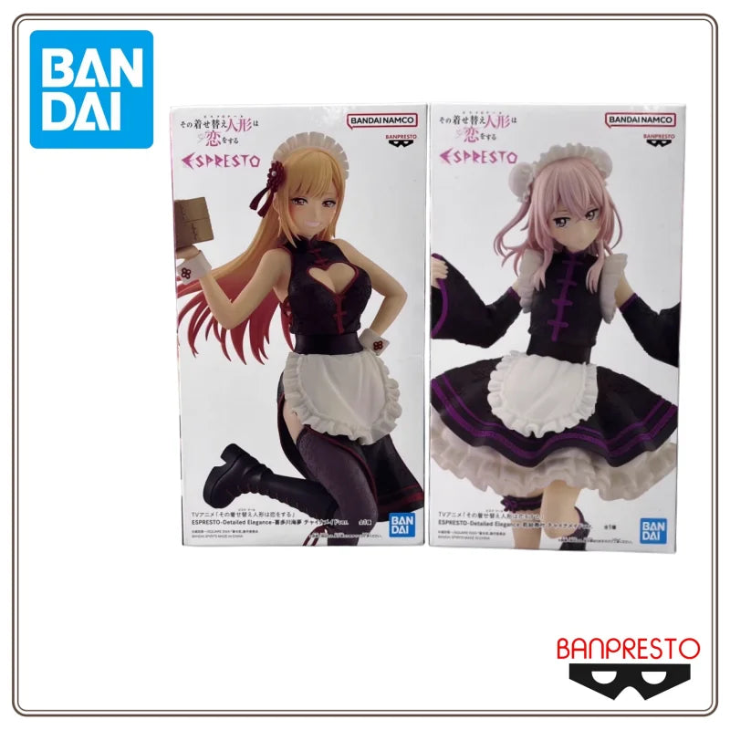 New BANDAI Genuine Model BANPRESTO ESPRESTO My Dress-Up Darling 23cm Kitagawa Marin Inui Sasuka China Maid Figure Anime Figurine
