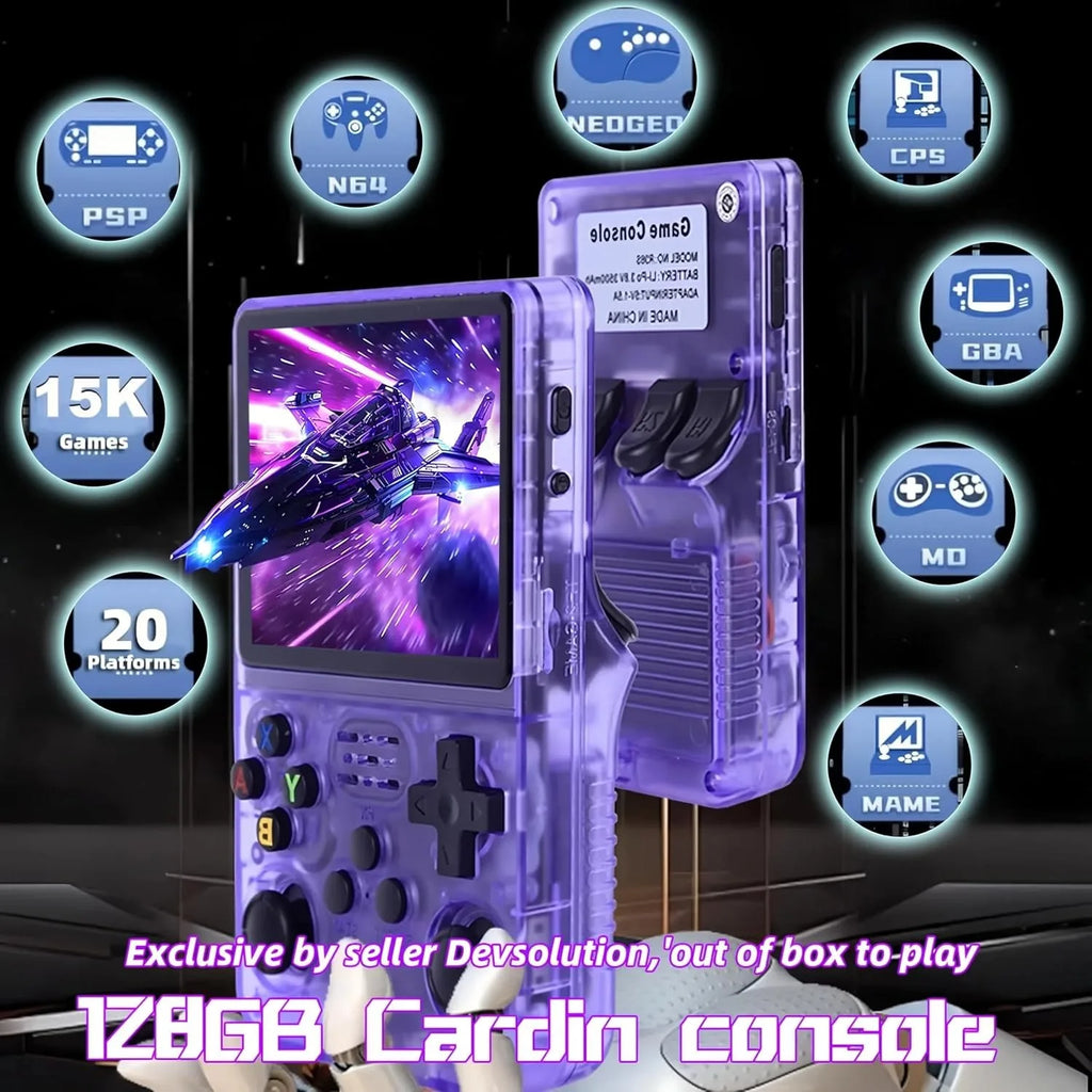 R36S Retro Handheld Video Game Console Linux System 3.5 Inch IPS Screen R35s Pro Portable Pocket Video Player 64GB/128G Games
