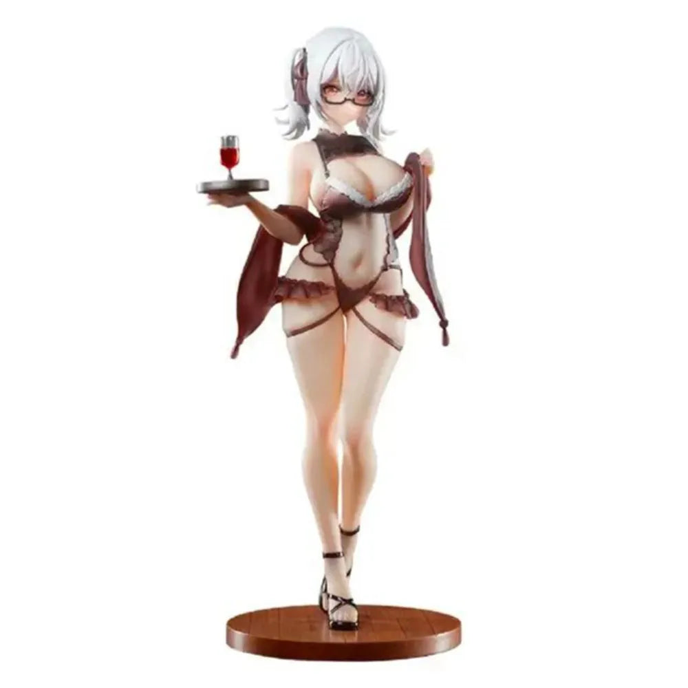Cynthia 1/6 Scale 27cm Wine Waiter Girl PVC Action Figure Collectible Model Toy for Girls Chinese Anime Complete Figure
