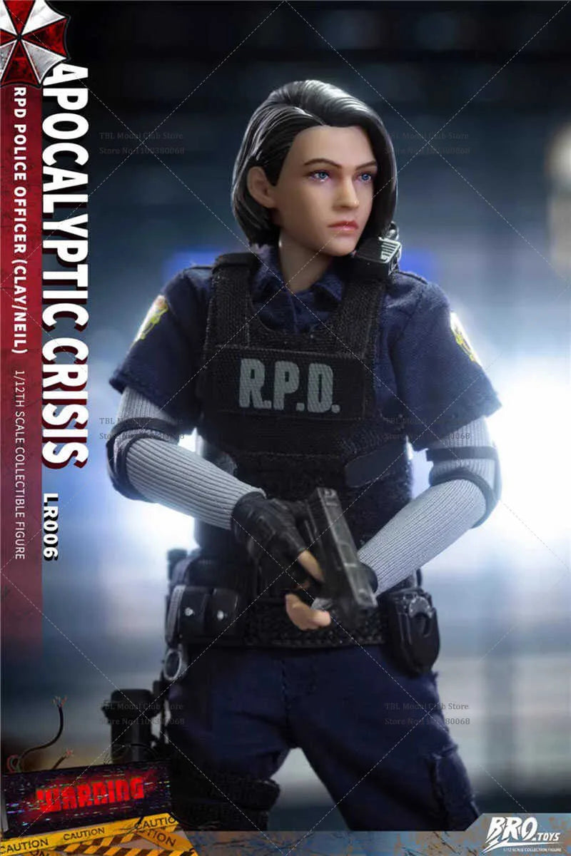 Limited Stock BROTOYS LR006 1/12 Scale Adventure Game RPD Police Officer Suit Clay Neil Double Persion Version 6In Action Figure