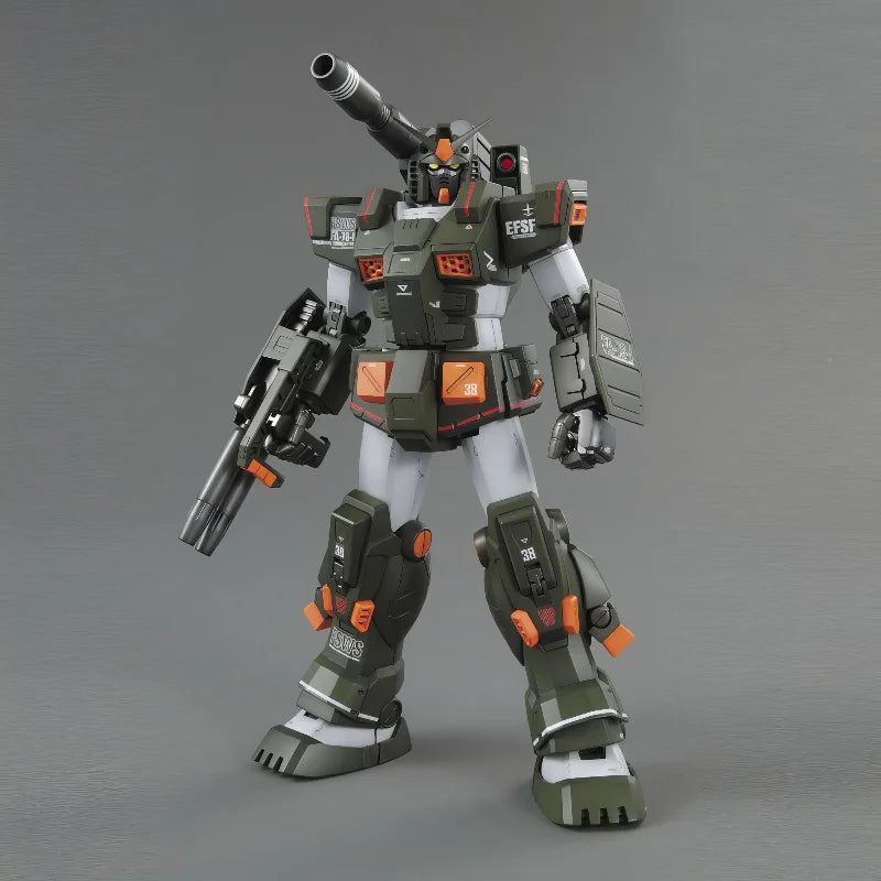 Bandai Original MG 1/100 Full Armor Gundam FA-78-1 Action Anime Figure Assembly Mecha Model Toy Gift for Kids Desk Decoration