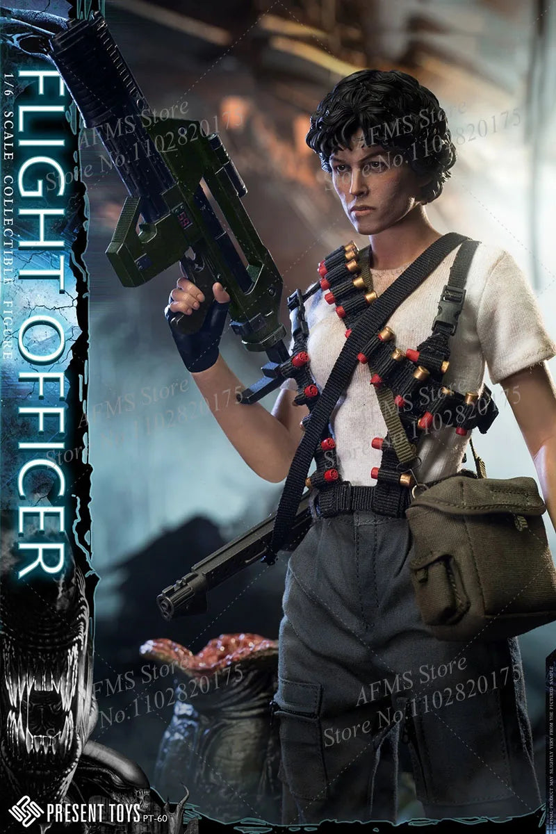 PRESENT TOYS PT-sp60 1/6 Scale Collectible Figure Alien Army Lieutenant Flight Officer Ellen Ripley 12Inch Action Figure Soldier