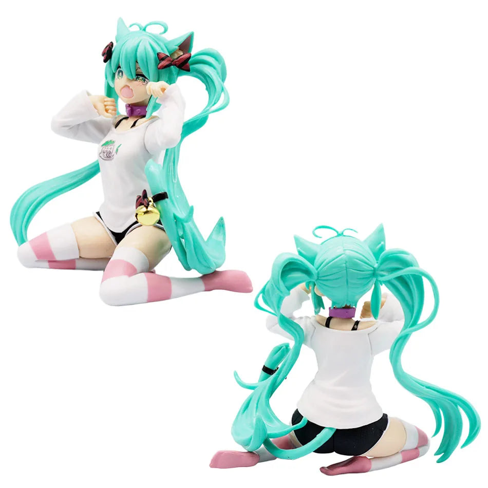 21cm Sexy Girl Hatsune Miku Anime Figure Fashion Subclture Miku Action Figure Christmas Gift PVC Collection Model Doll Toys