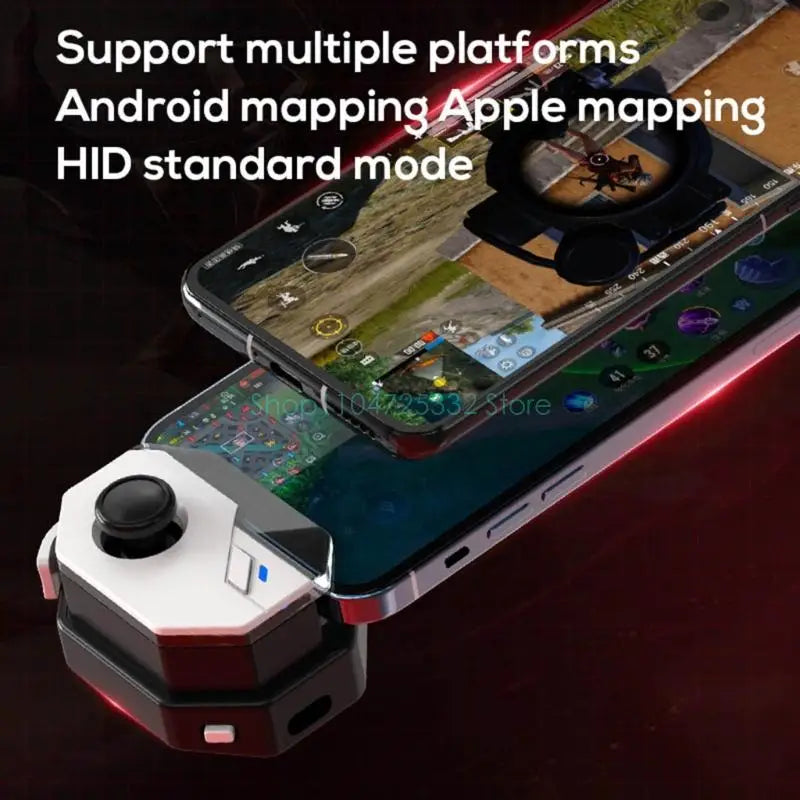 Universal Mobile Game Controller with 5.0 Universal Joystick for Android/iOS Phones, Remappable Buttons & Ergonomic Design