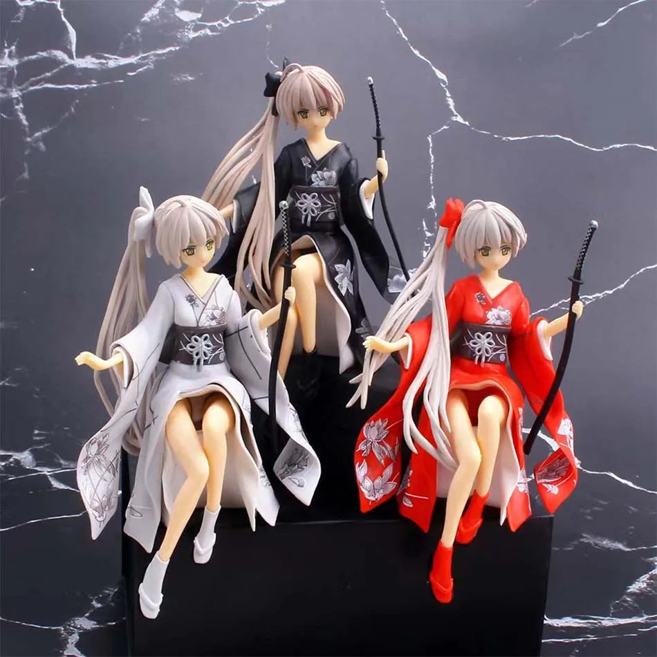 2025 Hot sold Decoration Anime Kimono Kasugano Sora Sword Action Figures Model Auto Dashboard Ornaments Accessories Toys Gifts