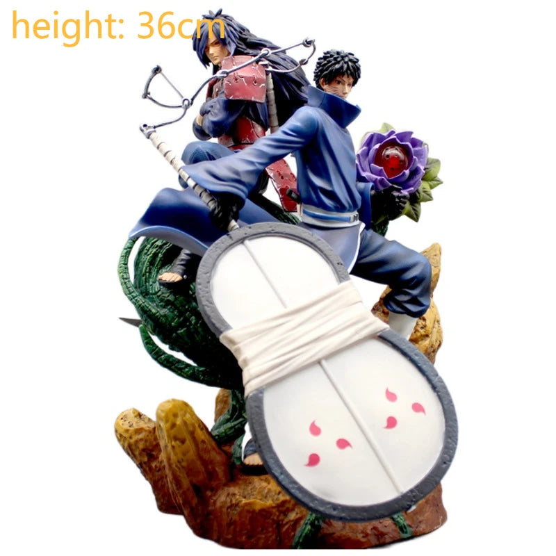 GK Naruto Kurama Chakra Mode Shippuden Anime Figurine Model Action Figure Sasuke Itachi Statue Collection Toy 35cm Kyuubi Figma