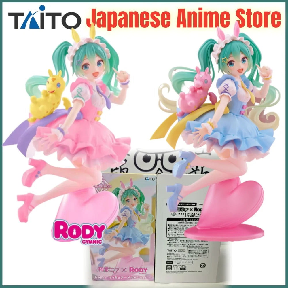 Original TAITO Hatsune Miku Anime Miku Rody Anime Figure Action Figurine Model Figuarts Collector Toys Collection Decoration