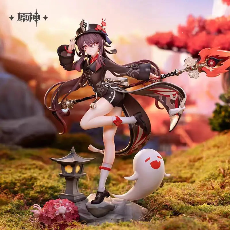 In Stock Original Genshin Impact 27cm Hutao Snow Plum Ver. 1/7 Scale Figure Action Figures Anime Model Toys
