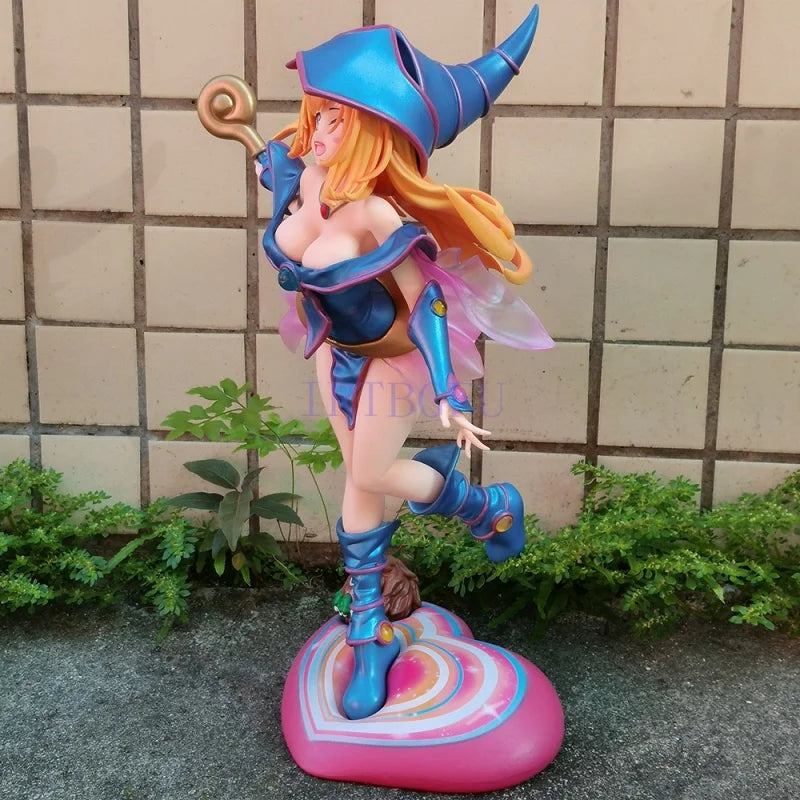 Yu-Gi-Oh! Duel Monsters Ryuukishi Schwarzes Magier-Mädchen Art Works Monsters Anime Figuren PVC Actionfigur Spielzeug Spielmodell Puppe