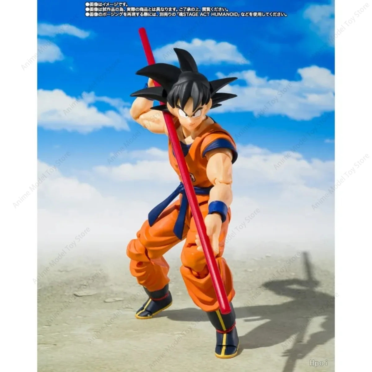 Original Bandai in Stock Genuine Figures Dragon Ball S.H.Figuarts Z Goku & Gohan Kid Ver. & Kintoun Anime Model Kits Action Toy