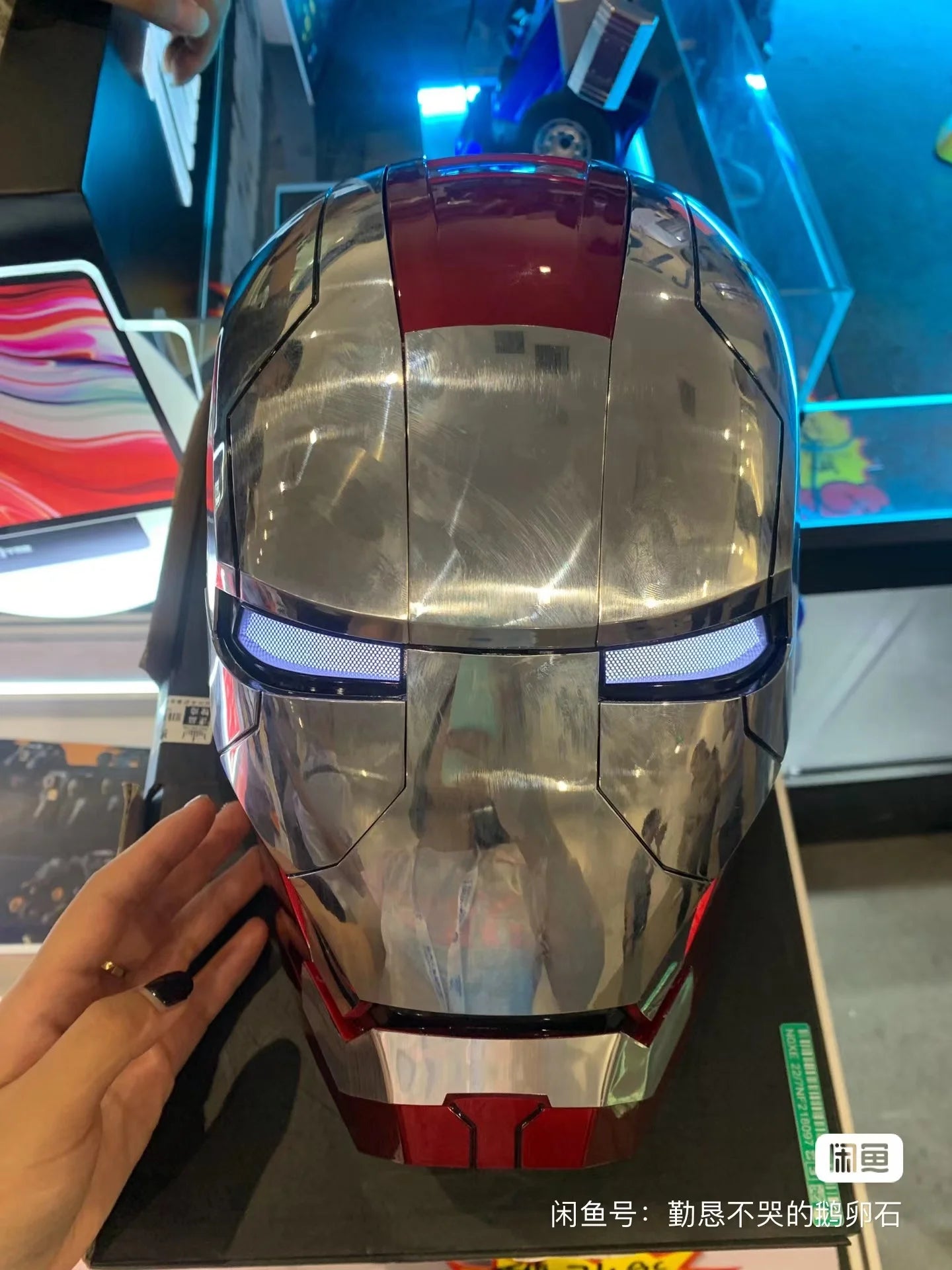 Electronic Iron Man Mk5 1:1 Helmet Automatoc Voice Control Avengers Mk7 Mk5 Cosplay With Led Light Toy Close Ironman Helmet Gift