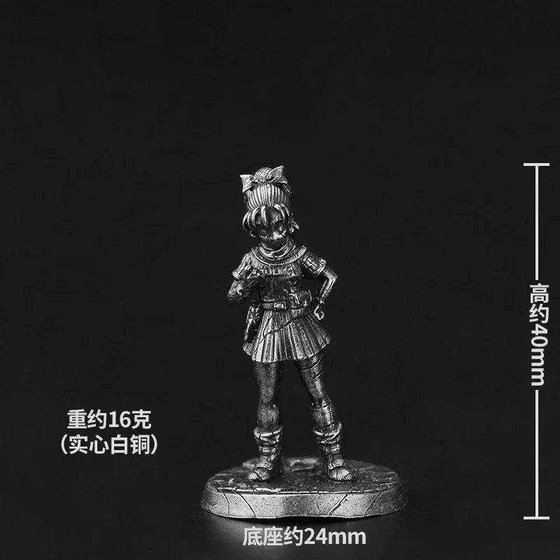 Metal Cupronickel Cartoon Miniature Soldier Model Toys Board Game Anime Peripheral Ornament Accessories Game Piece Figurine Toys
